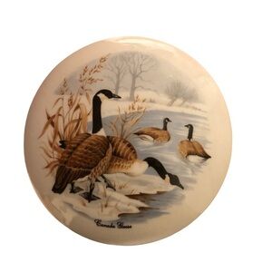 Vintage Canadian Geese Trinket Box